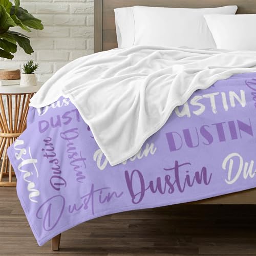 Personalized Blankets for Kids with Names Customized Blankets with Name for Adult Custom Blanket Gift for Birthday Christmas Valentines Day Gift