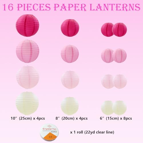 Stunning Multicolor Flutter Hot-Stamped Paper Lanterns - Pack of 5 - Unique & Eye-Catching Design, Sturdy Decorations - Ideal for Any Event