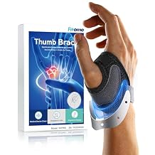 CMC Thumb Brace with Shape-memory Restriction Splint for Osteoarthritis, CMC Joint Thumb Arthritis Brace Stabilizer for Basal Thumb Arthritis Pain Relief and Support, Medium, Right Hand, 1 Pack