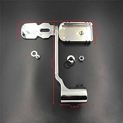 XKMT-Chrome Billet Rear Brake Lever Brake Pedal Foot Lever with Foot Peg Airflow Compatible with 2014-later Touring Trike Road King Street Glide CVO Tri Glide FLHR [B01JA227UY]