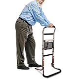 HEPO Chair Lift Assist Devices for Seniors with Multiple Handles, Height Adjustable Chair Stand Assist with Storage Pocket for Elderly Rise from Seated Position, Bed, Couch, Recliner Chair