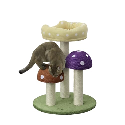 CTR1001A Pixie 22.5" 3-Niveles Casa para Gato con Sisal y Juguetes miniatura 1
