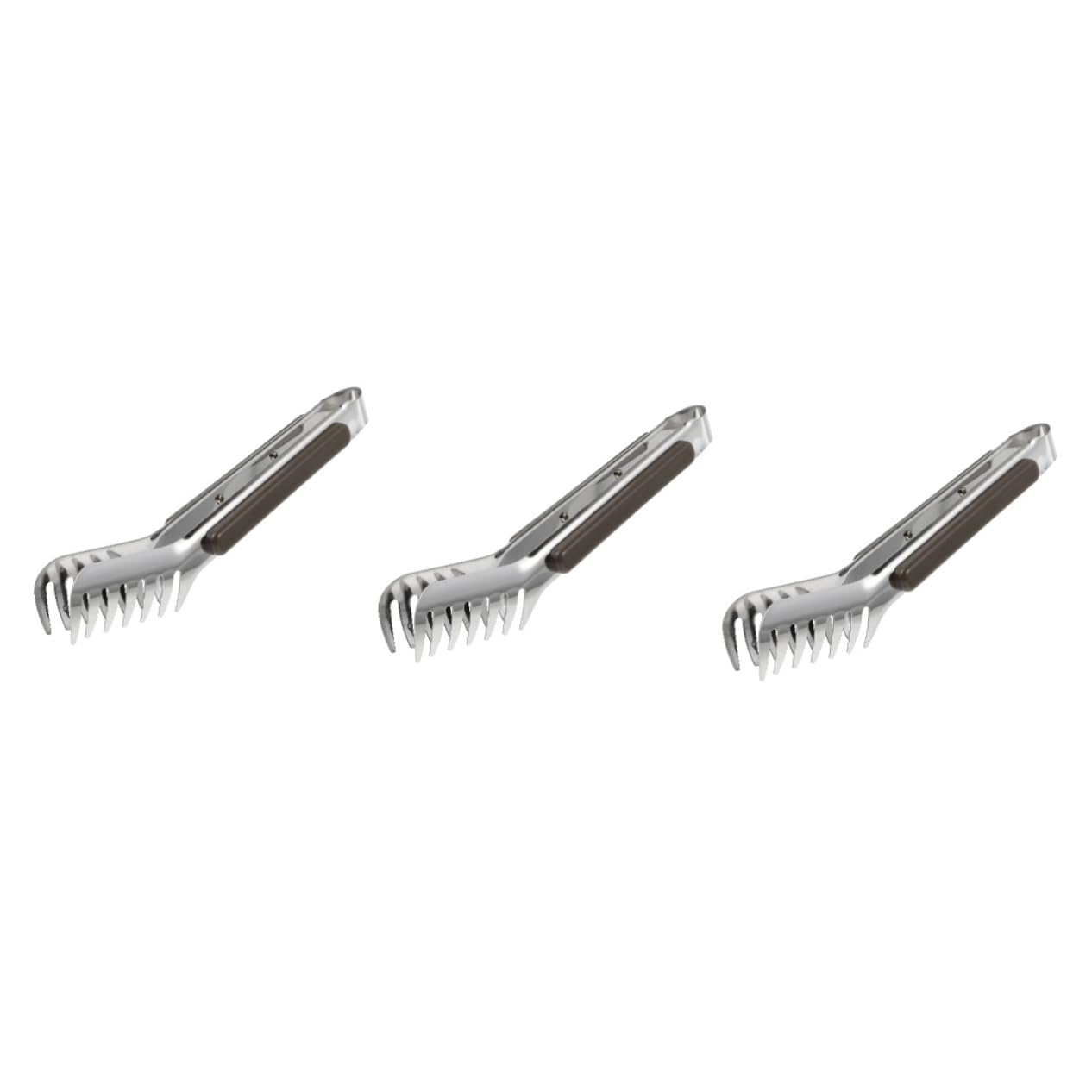 Pinzas de acero inoxidable TOPBATHY de 3 piezas para barbacoa pasta y hielo
