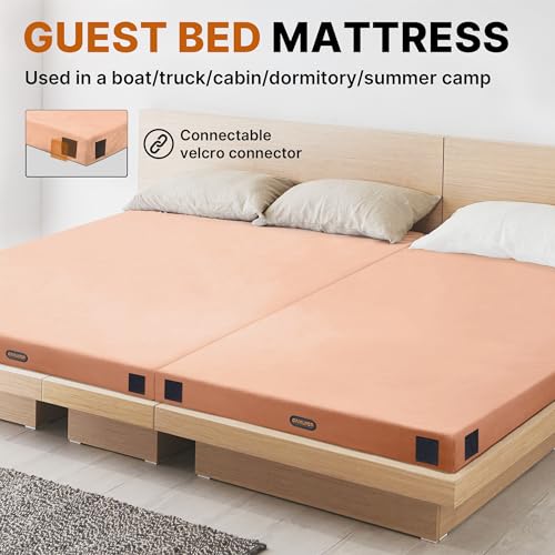 GAIALOOP Floor Memory Foam Car Camping Bed Glamping Roll Up Futon Mattress, Japanese Floor Sleeping Mat Camp Cot Mattress Pad Travel Guest Side Sleepers [Cot: 72 * 24 * 3\'\'] - Thumbnail 3