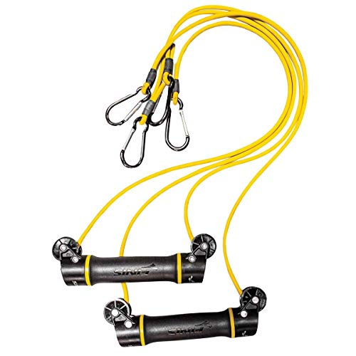 FINIS Slide Dryland Swimming and Sports Training Resistance Exercise Bands with Rotating Handles