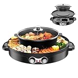 [ CONTRÔLE INDÉPENDANT DE LA TEMPÉRATURE ] Grâce à ses doubles thermostats, réglez séparément la température du grill et du caquelon. Cela vous permet de contrôler la cuisson des aliments selon vos goûts et d’éviter les surchauffes
