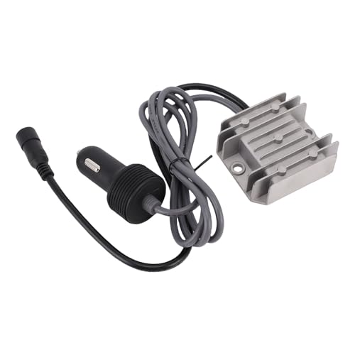 Convertidor de 12V a 30V CC Yanmis con enchufe de mechero y cable impermeable IP68 para barcos 5