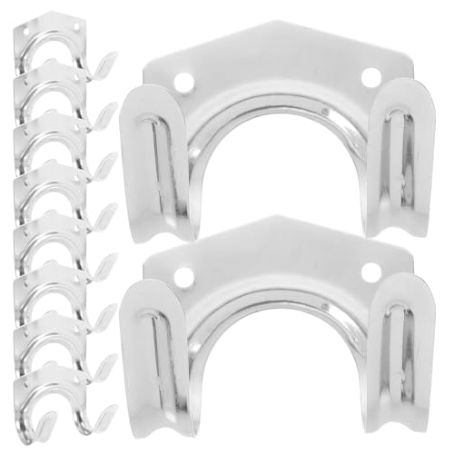 VILLCASE 10pcs Heavy Duty Wall Mounted Tool Hanger Hooks for Garage Storage for Ropes Ladders and Garden Tools Sturdy Construction for Space Optimization