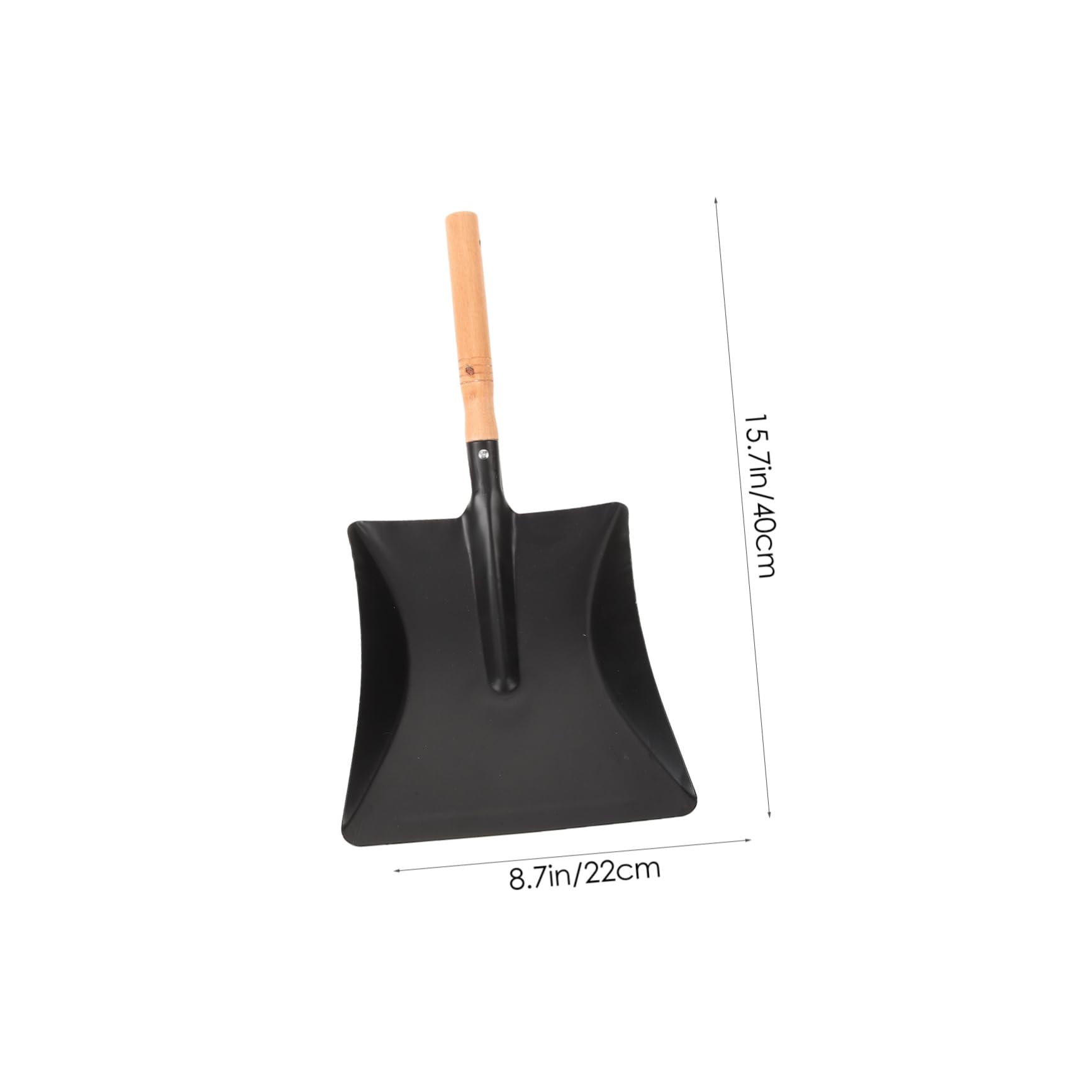 Happyyami Mini Palas De Hierro Pala para Perder Suelo Pala Profesional Pala De Suelo De Jardín Pala Pequeña Pala De Excavación Pala Cuadrada Pala Ligera con Mango De Madera Práctica | Color Negro, Uso Portátil y Cómodo, Válida para Macetas y Plantas de Ja