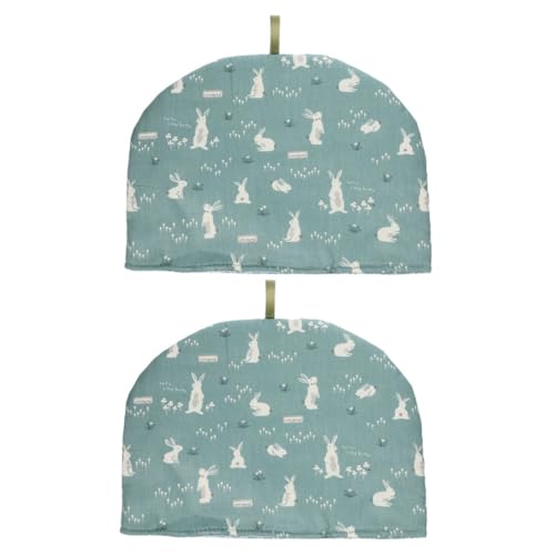OHPHCALL 2pcs Insulation Cover Hood Adults Insulated Kitchen Covers Tea Brown for Keeping Small Protector Pot Cozy Shape Reusable Warm Kettle Cover Cotton