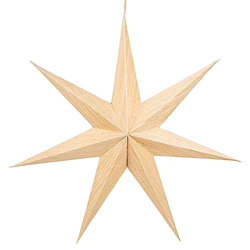 Logbuch-Verlag großer Papierstern Natur 39 cm XXL Stern zum...