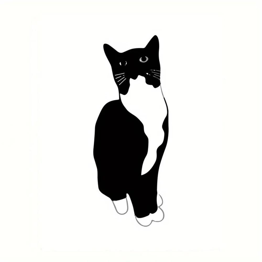 Tuxedo Cat Durable PVC Vinyl Sticker for Car Laptop Water Bottle Motorcycle SUV Truck Scooter