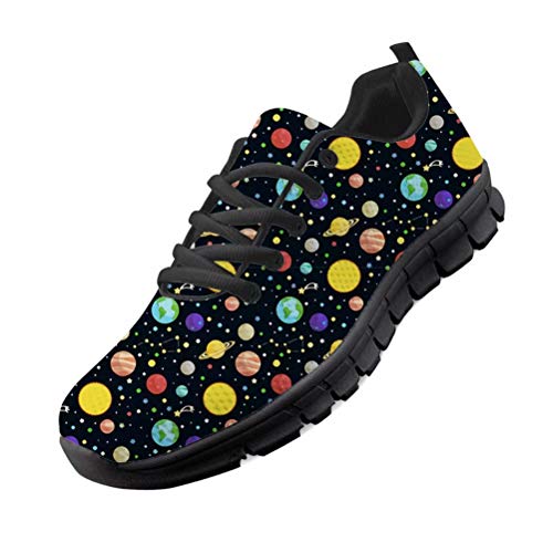chaqlin 3D Space Galaxy Hombres Mujeres Zapatos para Correr