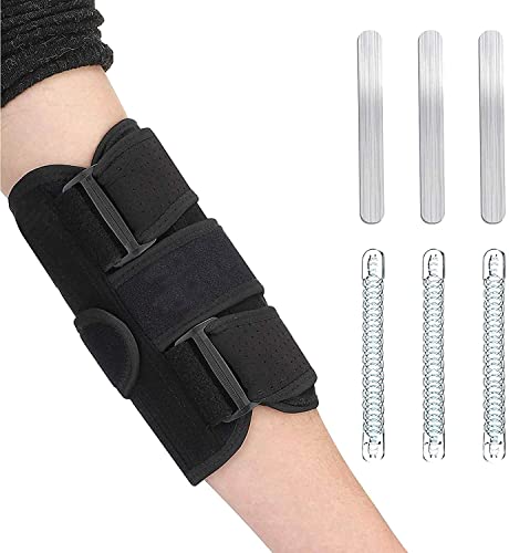 Attelle de coude réglable avec stabilisateur à ressort pour articulation