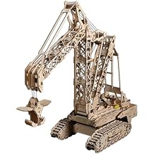 3D Wooden Puzzle RC Crane, 800 Pieces 4-5 Hours Assembly DIY Mechanical Crane Model Kits for Adults to Build, Home Decor Birthday Gifts Hobbies for Women Men