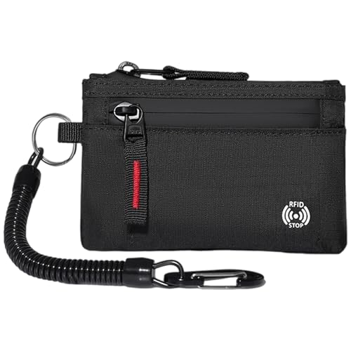 Imagen de Cartera compacta resistente al agua con ranuras para tarjetas y bolsillo para monedas