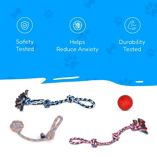 XL Dog Rope Toys for Aggressive CHEWERS - Large Dog Ball for Large and Medium Dogs - Benefits Non-Profit Dog Rescue - Large Floss Rope for Dogs Dental Health - 100% Cotton Rope Toy for Large Dogs by Pacific pups products supporting pacificpuprescue.com - Image 5