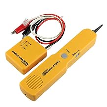 Electrical Wire Tracer Circuit Tester w/Tone Generator & Probe Kit, Cable Signal Locator Tester, Test Circuit Continuity, Network Telephone Line, Automotive Circuit Identify Tools w/Clips & RJ11 Plug