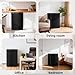 Antarctic Star 4.4 Cu.Ft Compact Refrigerator,Mini Fridge Single Door with Adjustable Thermostat,Removable Glass Shelves for Apartment/Dorm/Office,BLACK