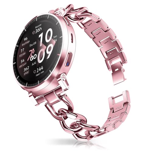 [HinZann] �o���h ���f�B�[ Amazfit Active 3 Premium/Active 2 Square/Active2/Bip 3/Bip 3 Pro �Ή� 20mm �X�e�����X�o���h �`�F�[�� ���킢�� Amazfit Cheetah 2