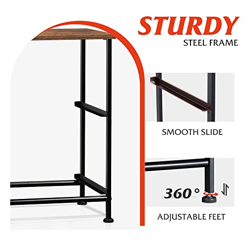 Wlive Nightstand, 2 Drawer Dresser For Bedroom, Small Dresser With 2 Drawers, Bedside Furniture, Night Stand, End Table With Fabric Bins For Bedroom, Closet, Dorm, Rustic Brown Wood Grain Print #TOP5