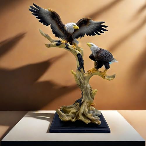 Estatua grande de águila de resina para decoración