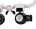 Magnifying Glasses 8X 15X 23X Magnifier LED Headband Glass Eye Magnifying Repair Tool Watchmaking Coin Stamp Currency Book Errors Jewelry Necklace Magnifier Glasses Beading Biology Loupe Microscope
