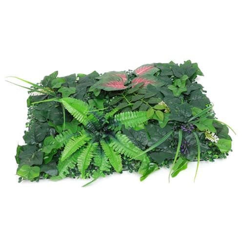 LOLIPPYY Artificial Plant Wall Panel Large Faux Greenery Mat for Indoor Outdoor Use Privacy Screen and Decorative Backdrop for Garden Shop Office Wedding Party and Balcony Walls