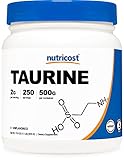 Nutricost Taurine Powder (500 Grams) - 250 Servings