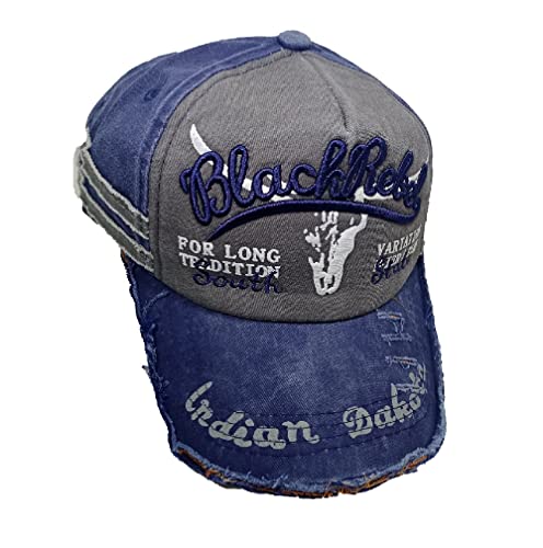 Image of Adjustable Soft Cotton Denim Cap for Men Women Baseball Vintage Washed Distressed Hats Adjustable Stylish Cap Regular Fitted
