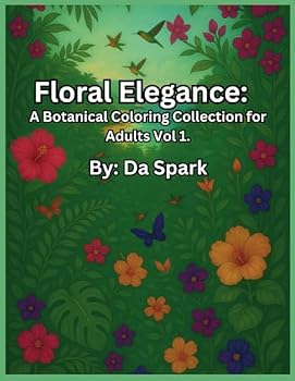 Paperback A Botanical Coloring Collection for Adults Vol 1. Book