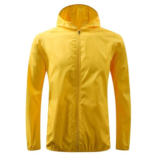 Womens Mens UPF 50+ Jackets Waterproof Lightweight Sun Protection Hoodie Fishing Hiking Full Zip Shirt with Pockets