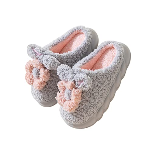 Women's Floral Cotton Soft Indoor Anti-skid Plush Slippers