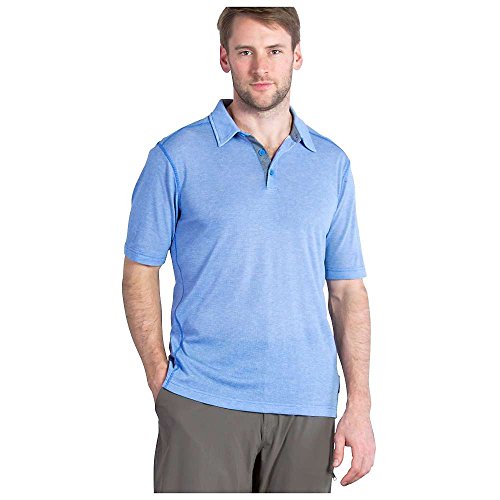 ExOfficio Men's Sol Cool Jacquard Polo Short Sleeve Shirt