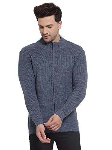 Image of Style Quotient Men Navy Blue Solid