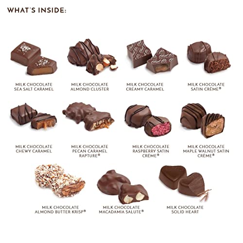 Ethel M Chocolates Milk Chocolate Premium Gift Basket - Milk Chocolate Classic Collection And Premium Milk Chocolate Bars #TOP3
