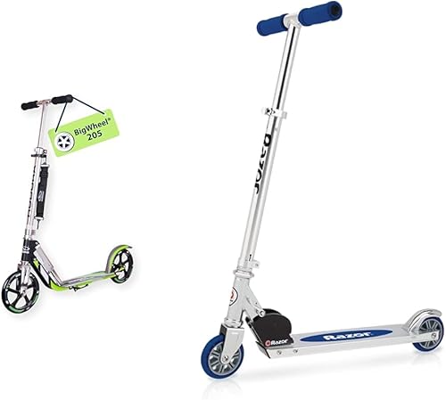 HUDORA Scooter para niños de 8 años en adelante y adolescentes de 12 años en adelante, scooter para adultos con ruedas grandes, ligero y duradero,