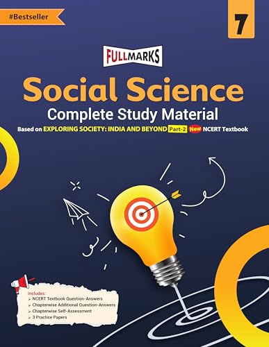 Image of Full Marks Social Science EXPLORING SOCIETY: INDIA AND BEYOND Part-2 Class 7 Complete Study Material - for CBSE 2027 Exams | New Edition as per ... Solved Q&A, PYQs, CBQs, Sample Papers