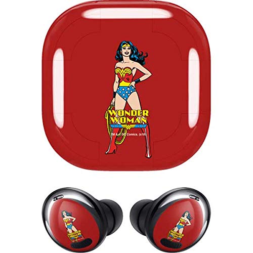 Skinit Decal Audio Skin Compatible with Samsung Galaxy Buds Pro - Officially Licensed Warner Bros Wonder Woman Portrait Design