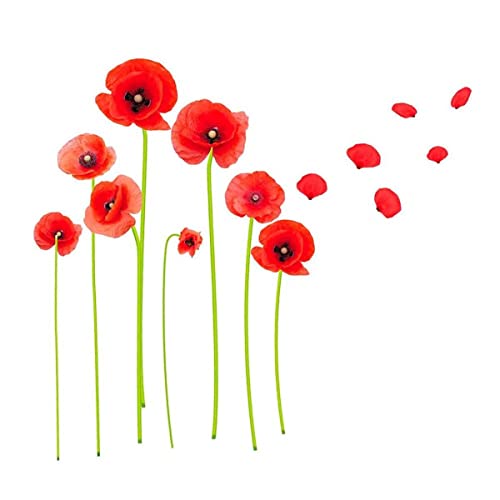 Sticker deco Coquelicots