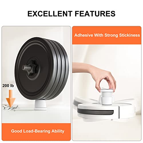 Headboard Stoppers, 1.6-2.6 Inches Bed Wall Stopper, Adjustable Bed Frame Anti-Shake Tool, Headboard Bed Stabilizer For Wall Furniture (Black - 2 Pcs) #TOP3