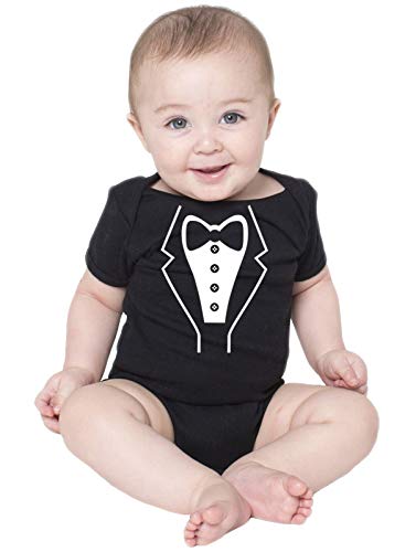 Body Bebe Terno Smoking Engraçados Roupa Social Criativa Urbana Preto G