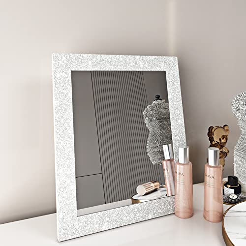 Funstick Pearl White Glitter Wallpaper Border Peel And Stick White Wall Border Trim Self Adhesive Sparkle Glitter Contact Paper Removable Fabric Wallpaper Borders For Bathroom Mirror Border 3.9"X200" #TOP1