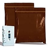 APQ Supply UV Protective Amber Zip Bags for Packaging, 12 x 12 Inches. Pack of 100 Plastic Zip Baggies. 3 Mil Polyethylene Reclosable Zipper Bag. Reclosable Plastic Bags with Zipper Closure