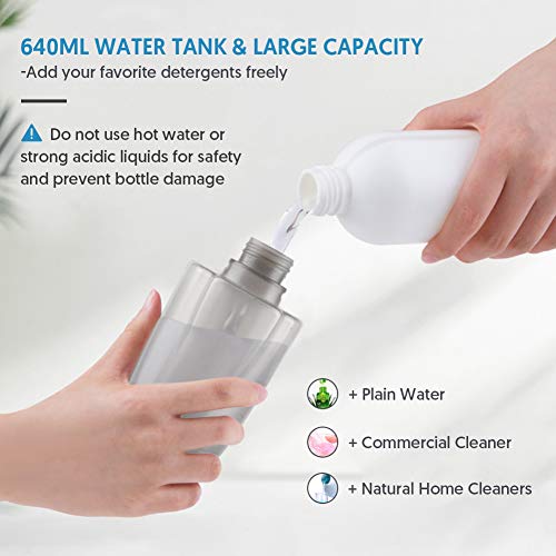 Mops For Cleaning Floors Microfiber Spray Mops, Popten Hardwood Floor Mop Dry Wet Mop With 640Ml Refillable Bottle, 3 Washable Mop Heads,Dust Cleaning Mop For Hardwood Laminate Tile Floors #TOP6