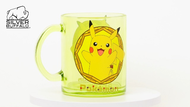 Amazon.com | Silver Buffalo Pokémon Stained Glass Coffee Mug