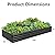 ZUNUDA Galvanized Raised Garden Bed,2 Pcs 10×3×1FT Metal Planting Box for Outdoor Vegetable, Flowers Herb,Planter Gardening (Black)