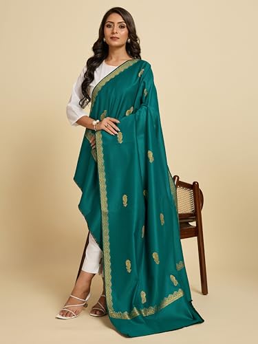 Image of Weavers Villa - Women's Beautiful Maroon Shawls, Stoles