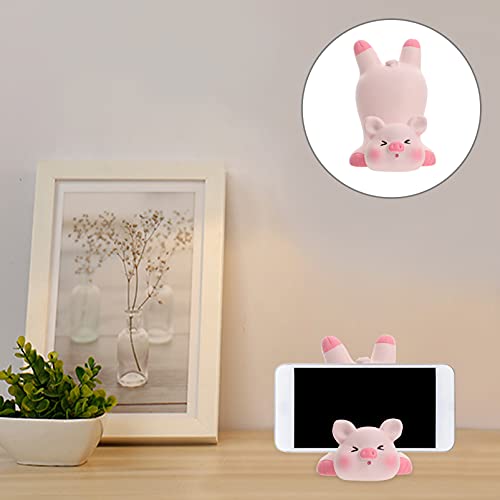 Support de téléphone mignon cochon rose pour bureau et maison - 7
