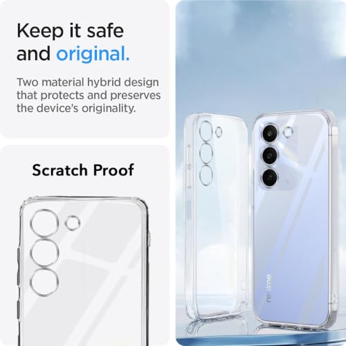 Image of Jkobi Silicone Back Cover Case for Realme C83 5G (Clear Shockproof Case with Camera Protection | Soft and Flexible | Transparent)